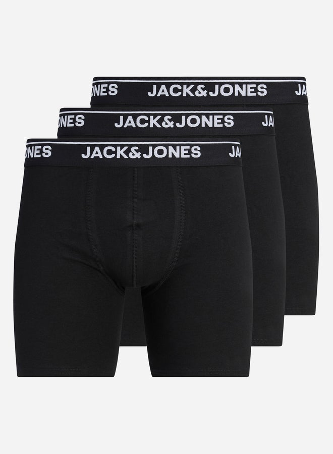 جاك اند جونز حزمة من 3 سراويل داخلية بخصر مطبع - Image 1