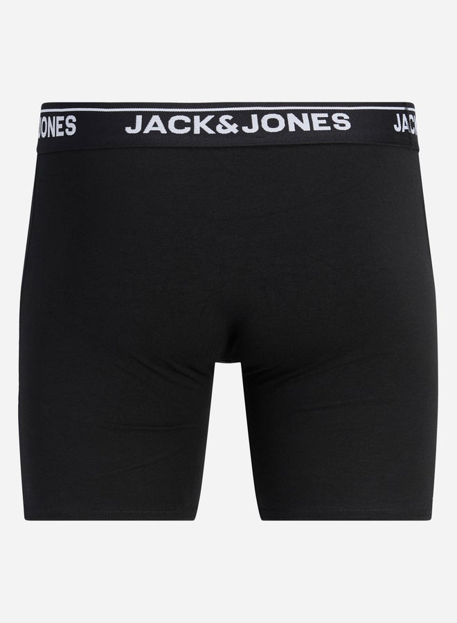 جاك اند جونز حزمة من 3 سراويل داخلية بخصر مطبع - Image 2