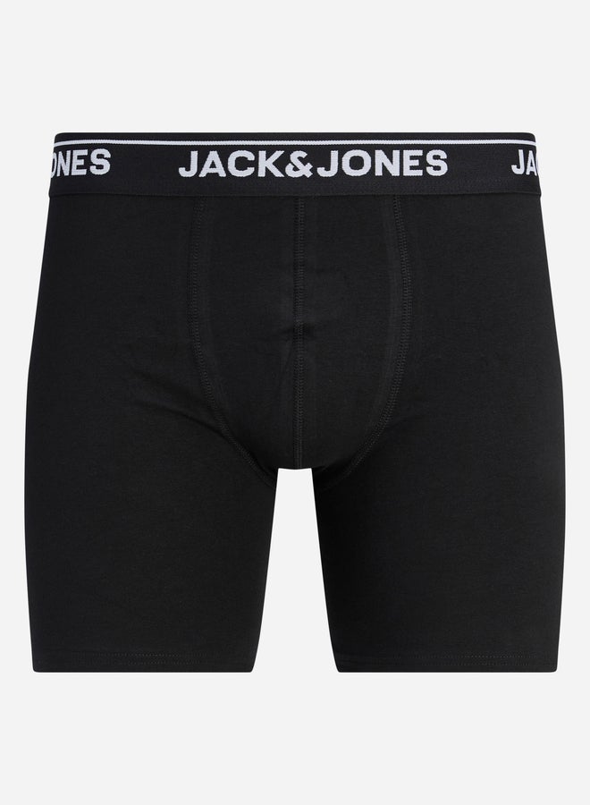 جاك اند جونز حزمة من 3 سراويل داخلية بخصر مطبع - Image 5