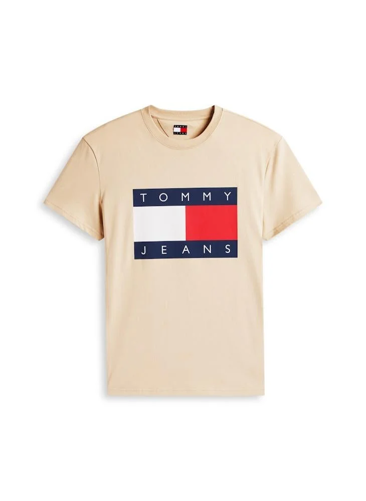 TOMMY JEANS  Flag Badge Jersey Crew Neck T-Shirt for Men | Best Price UAE