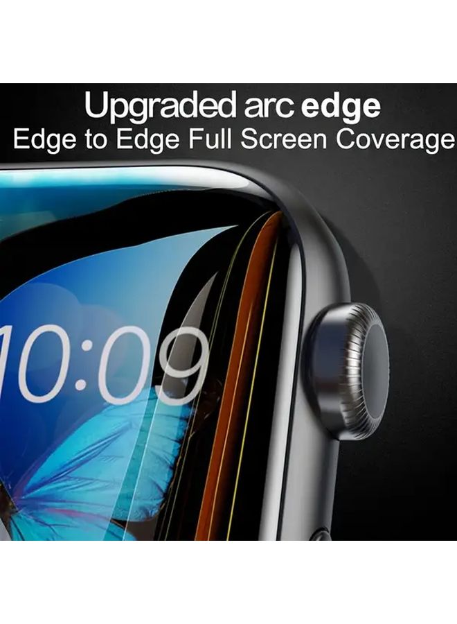 2 Pack Tempered Glass Screen Protector For Apple Watch 41mm Full Coverage Anti Scratch Bubble Free - Image 5