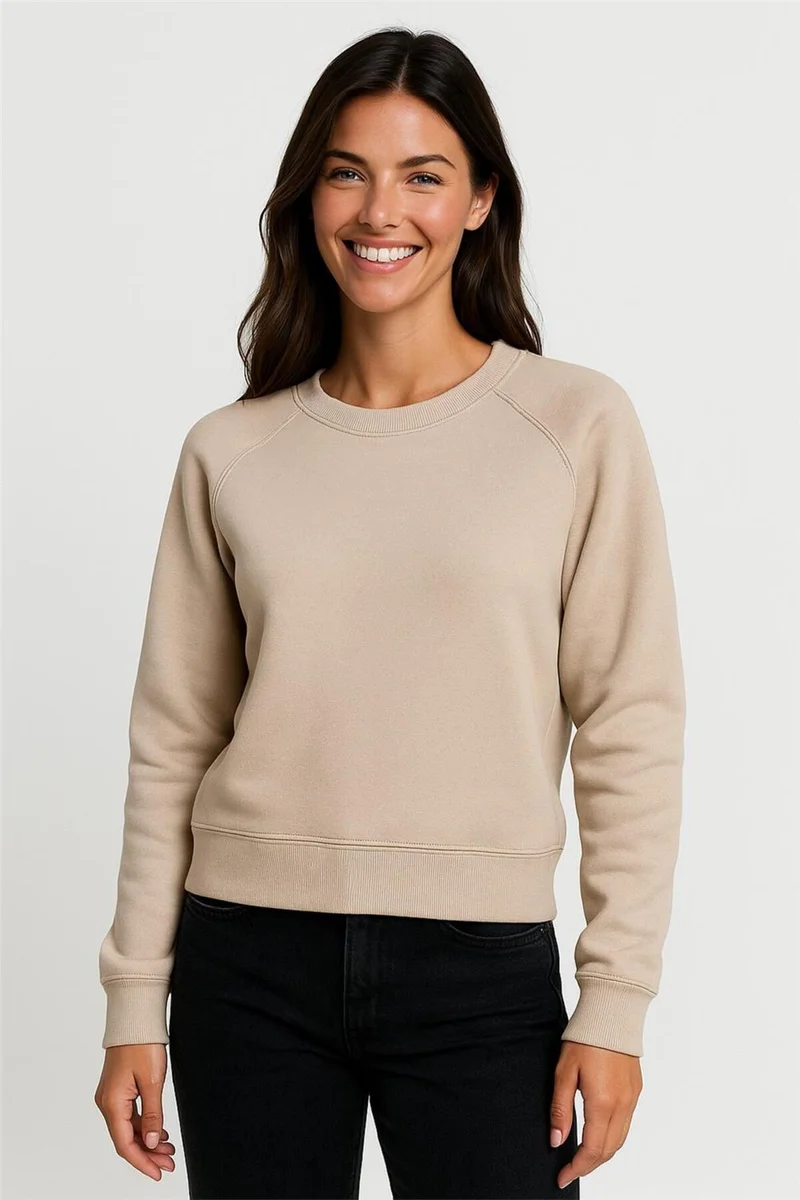 Weshaya Sweatshirt Women Beige