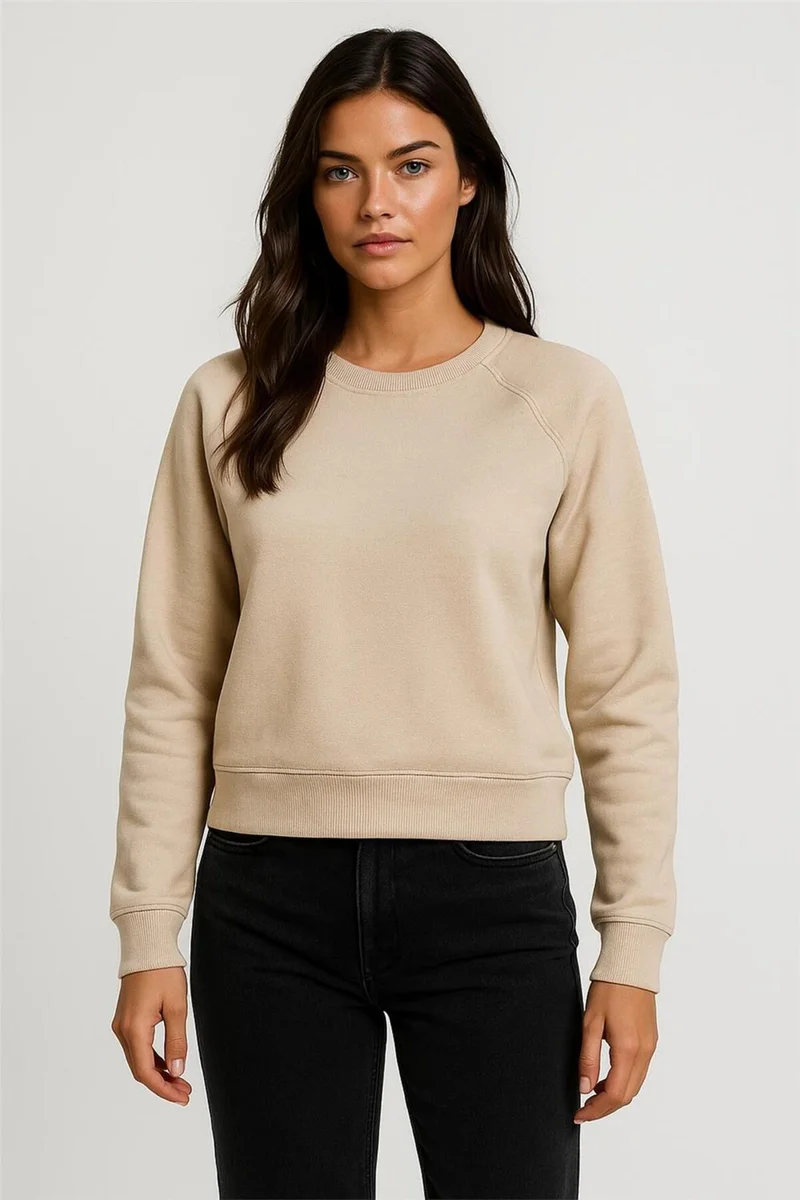 Weshaya Sweatshirt Women Beige