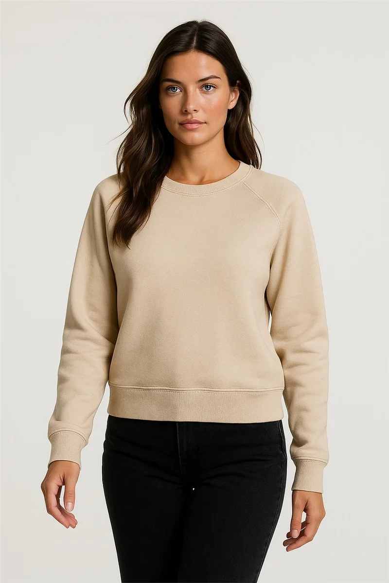 Weshaya Sweatshirt Women Beige
