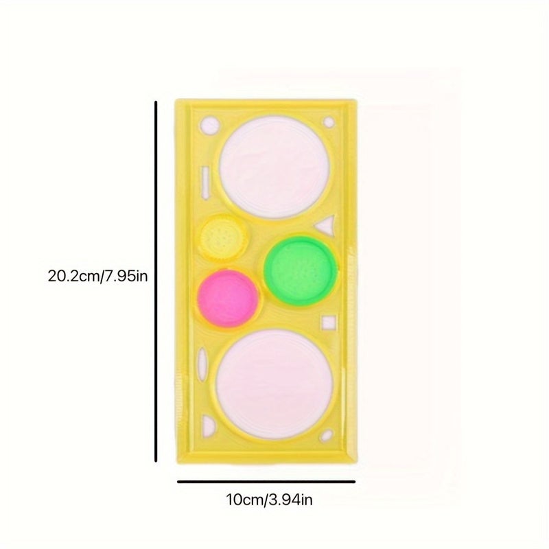 Versatile Multi Functional Ruler Set For Students Drawing And Painting Tools Creative Curve Ruler Templates Random Color - Image 2