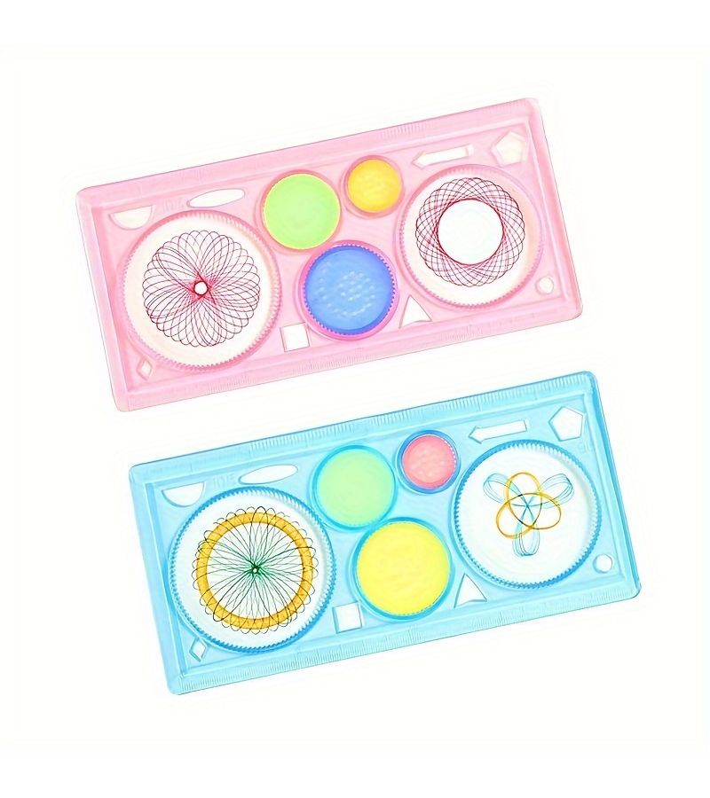 Versatile Multi Functional Ruler Set For Students Drawing And Painting Tools Creative Curve Ruler Templates Random Color - Image 5