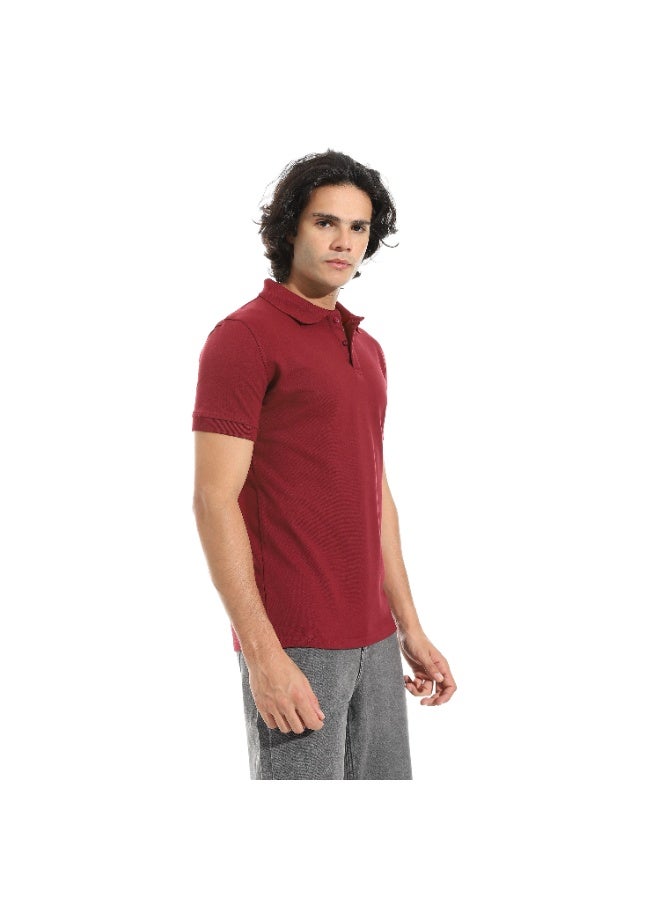 سيزار تيشرت بولو رجالي سادة بياقة - Image 4