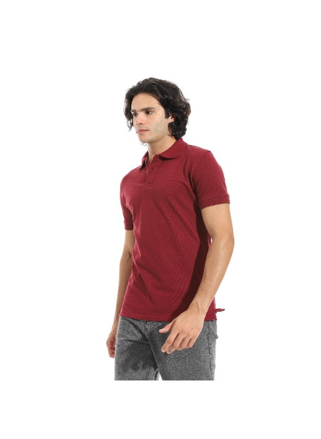 سيزار تيشرت بولو رجالي سادة بياقة - Image 3