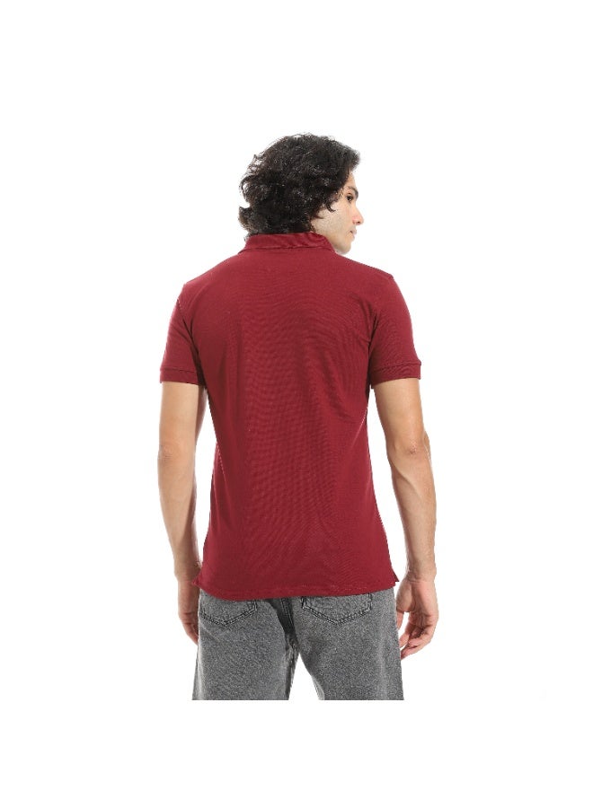 سيزار تيشرت بولو رجالي سادة بياقة - Image 5