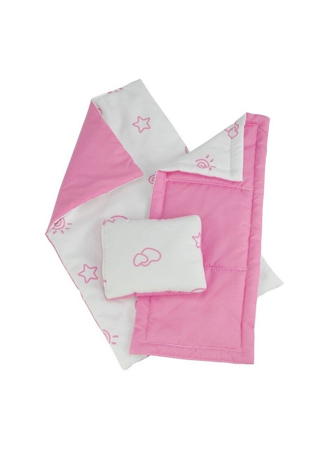 Emily Rose Pink And White 14Inch Doll Bed Gift Set Includes Bedding And Matching 14" Doll Pjs Pajamas ; Compatible With Glitter Girls Dolls - Image 4