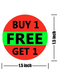 Remarkable Buy One Get One Sale Retail Pricing Labels/Stickers, 1.5 Inch Grocery Store Food Labels For Grocery Stores,Supermarkets,Delis,Bakeries,Convenience Stores (500Pcs)  - Image 2