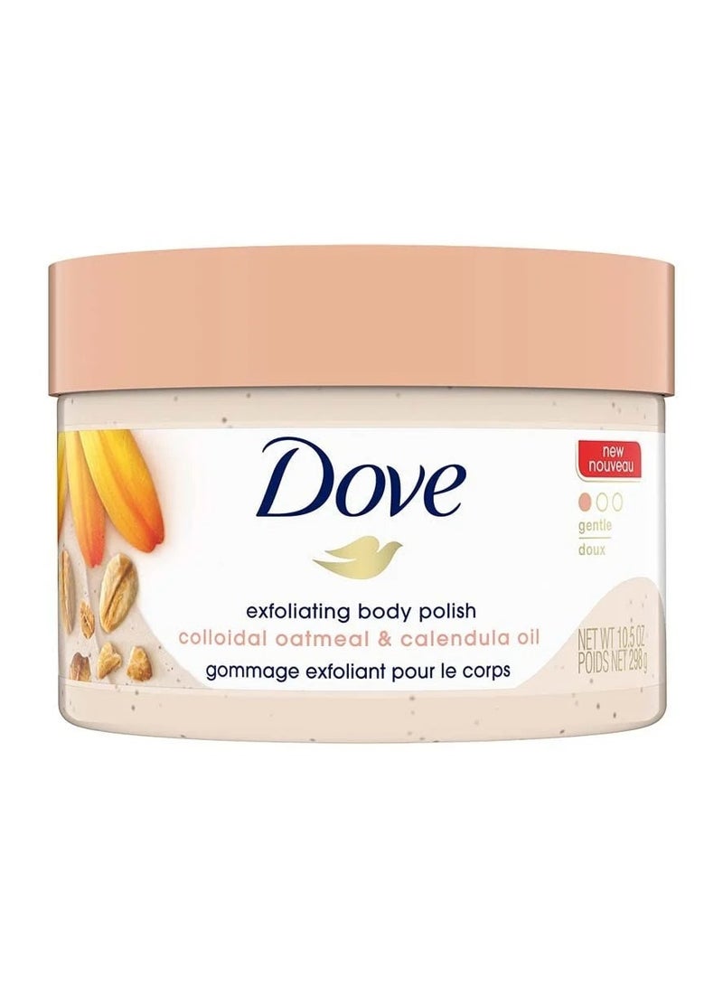 دوف مقشر الجسم بدقيق الشوفان وزيت الاذريون من دوف - 298 غرام