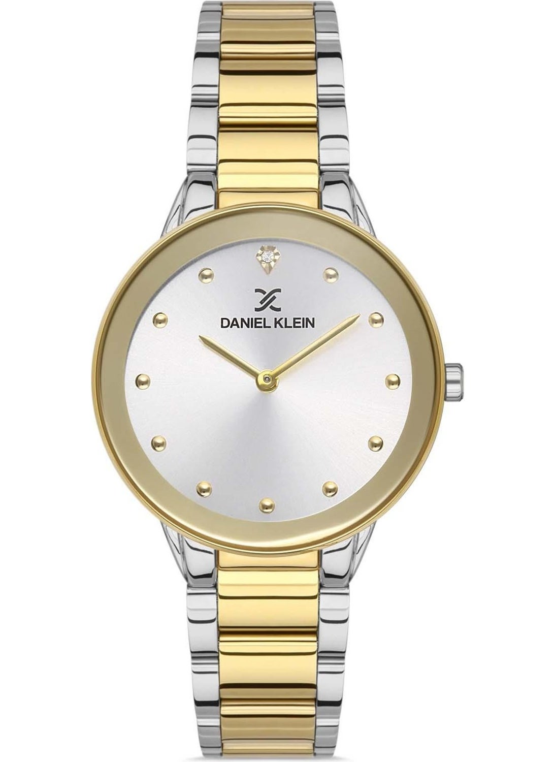 DANIEL KLEIN New Model Women's Silver-Gold Color Wristwatch Without Seconds + Gift Bracelet  - Image 3