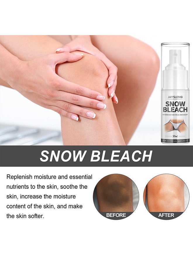 Jaysuing Snow Bleach Spray, Underarm Whitening Spray, Skin Whitening Spray, Body Dark Spot Remover, Private Part Whitening, Intimate Area Whitening, Whitening Spray For Correcting Dark Spots, Brightening Spray - Image 3