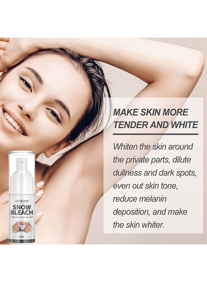 Jaysuing Snow Bleach Spray, Underarm Whitening Spray, Skin Whitening Spray, Body Dark Spot Remover, Private Part Whitening, Intimate Area Whitening, Whitening Spray For Correcting Dark Spots, Brightening Spray - Image 4