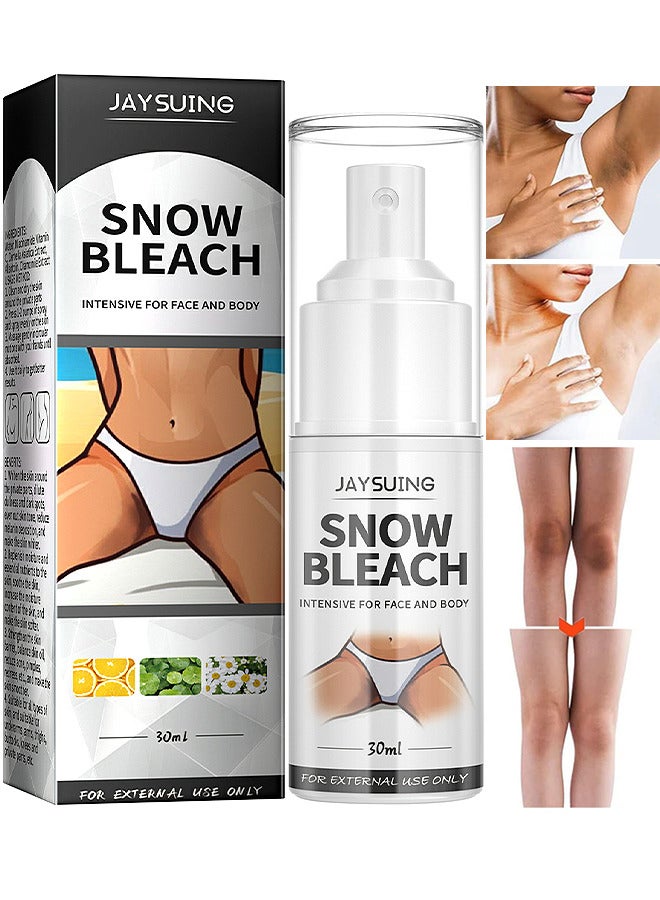 Jaysuing Snow Bleach Spray, Underarm Whitening Spray, Skin Whitening Spray, Body Dark Spot Remover, Private Part Whitening, Intimate Area Whitening, Whitening Spray For Correcting Dark Spots, Brightening Spray - Image 1