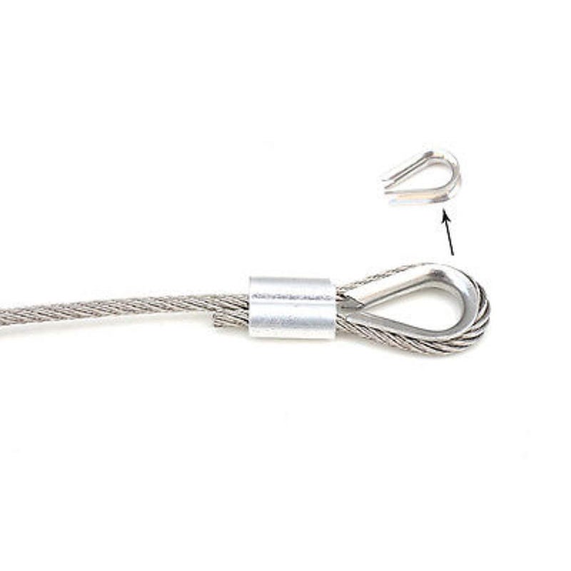 WeighTAJ WeighTAJ Mild Steel Galvanized Thimble for Wire Ropes Rigging for Wire Ropes of all Sizes Ideal to retain the natural shape of the loop and protect Wire rope from any Damage 28mm 20pc - Image 2