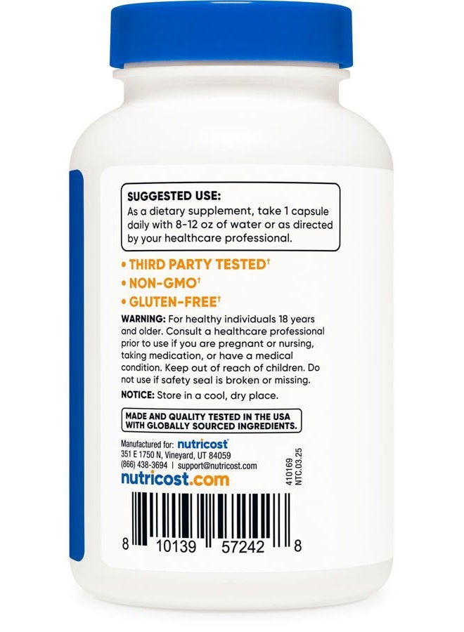 Nutricost DGL Deglycyrrhizinated Licorice Extract Capsules (5,000 mg Equivalent Per Serving, 120 Servings) - Non GMO, Vegan - Image 4