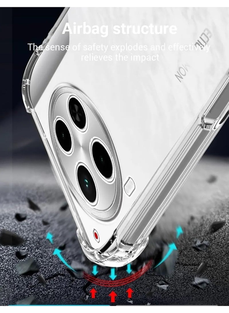 general Clear Case Compatible with Tecno Camon 30 5G/4G, Slim Fit TPU Transparent Soft Back Cover with 4 Corner Shockproof Airbag and Camera Lens Protection - Image 4