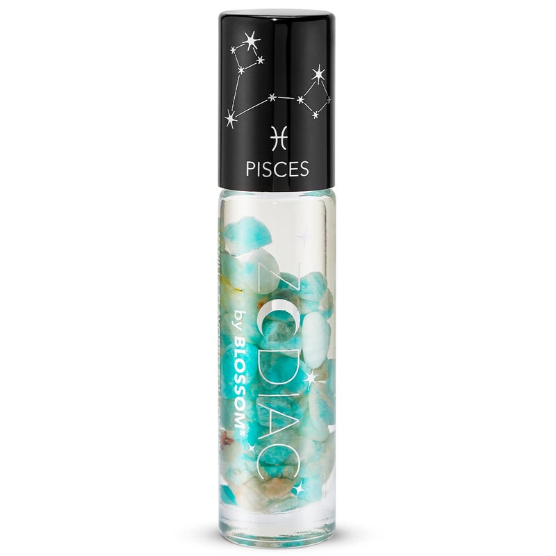 Blossom Lip Gloss Zodiac Sign Vanilla Scented RollOn Lip Gloss Moisturizing  Hydrating with Zodiac Crystals Made in USA 020oz Pisces