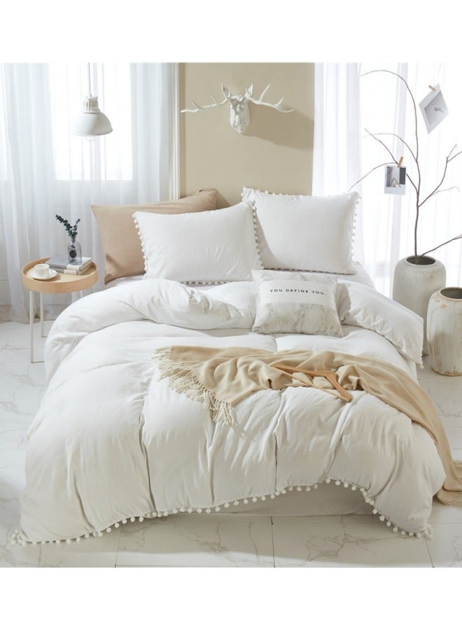 ميكسد ثلاثة قطعة كبيرة فاخرة تناسب الراحة مع الأبيض أسفل لحاف - Image 1