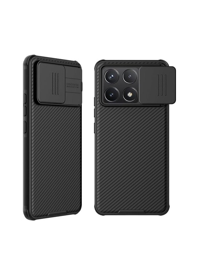 general Case compatible with Xiaomi Poco F6 Pro Case, Camera Slide Cover Lens Privacy Protection Shockproof TPU Bumper Hard PC Back Cover for Poco F6 Pro - Image 1