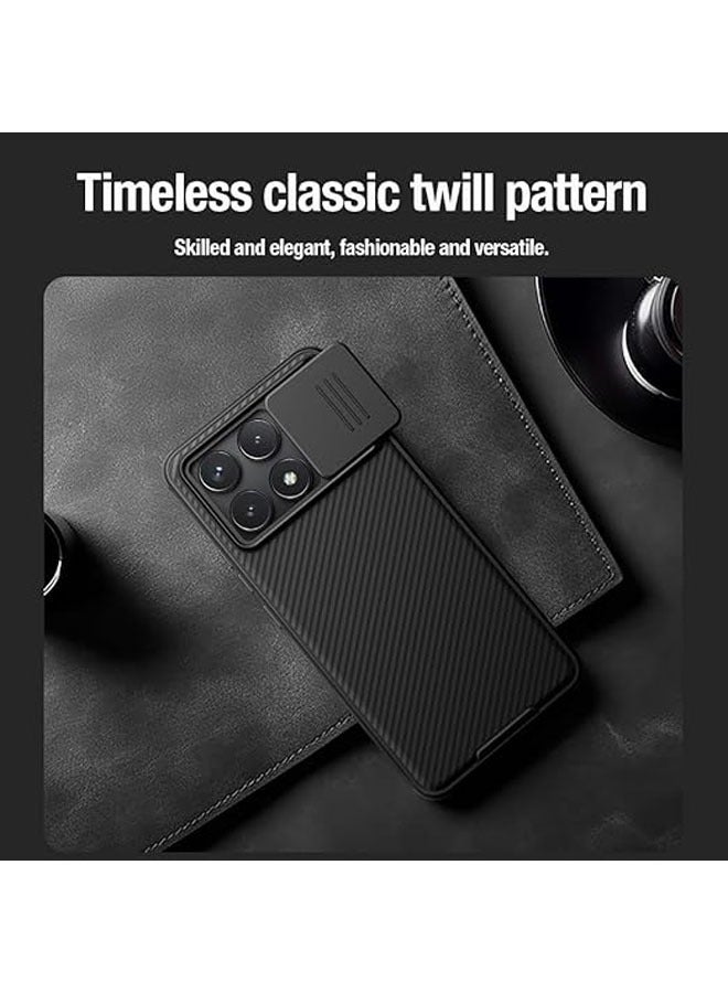 general Case compatible with Xiaomi Poco F6 Pro Case, Camera Slide Cover Lens Privacy Protection Shockproof TPU Bumper Hard PC Back Cover for Poco F6 Pro - Image 5