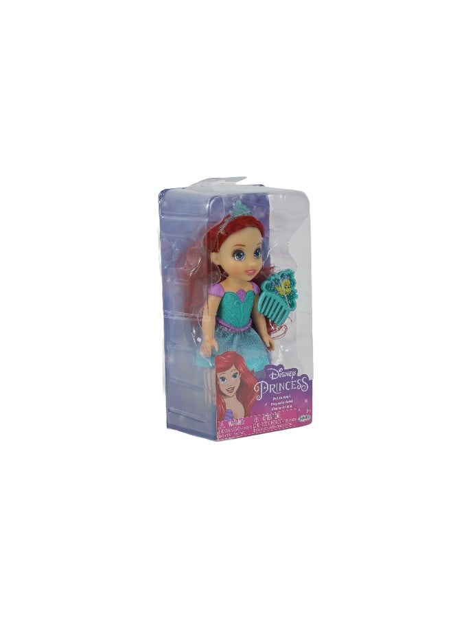 Disney Princess Petite Doll Ariel with Comb 6-Inches - Image 3