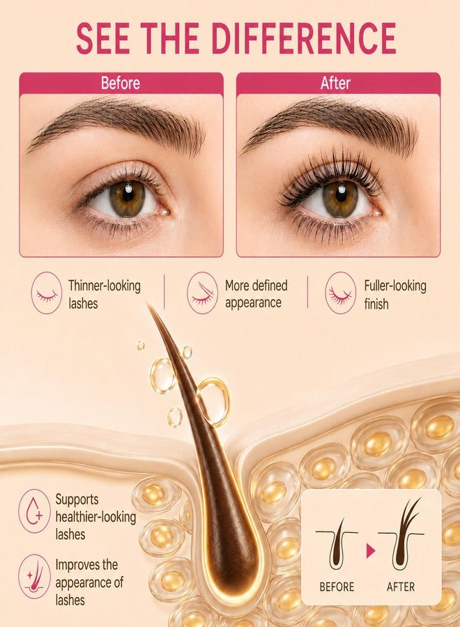 MAVENI Lash Enhancing Serum, Eyelash Conditioning Serum for Longer-Looking, Fuller-Looking Lashes, Daily Lash Care for Thin, Sparse & Fragile Lashes, Safe for Sensitive Eyes (0.17 Fl Oz - Image 3