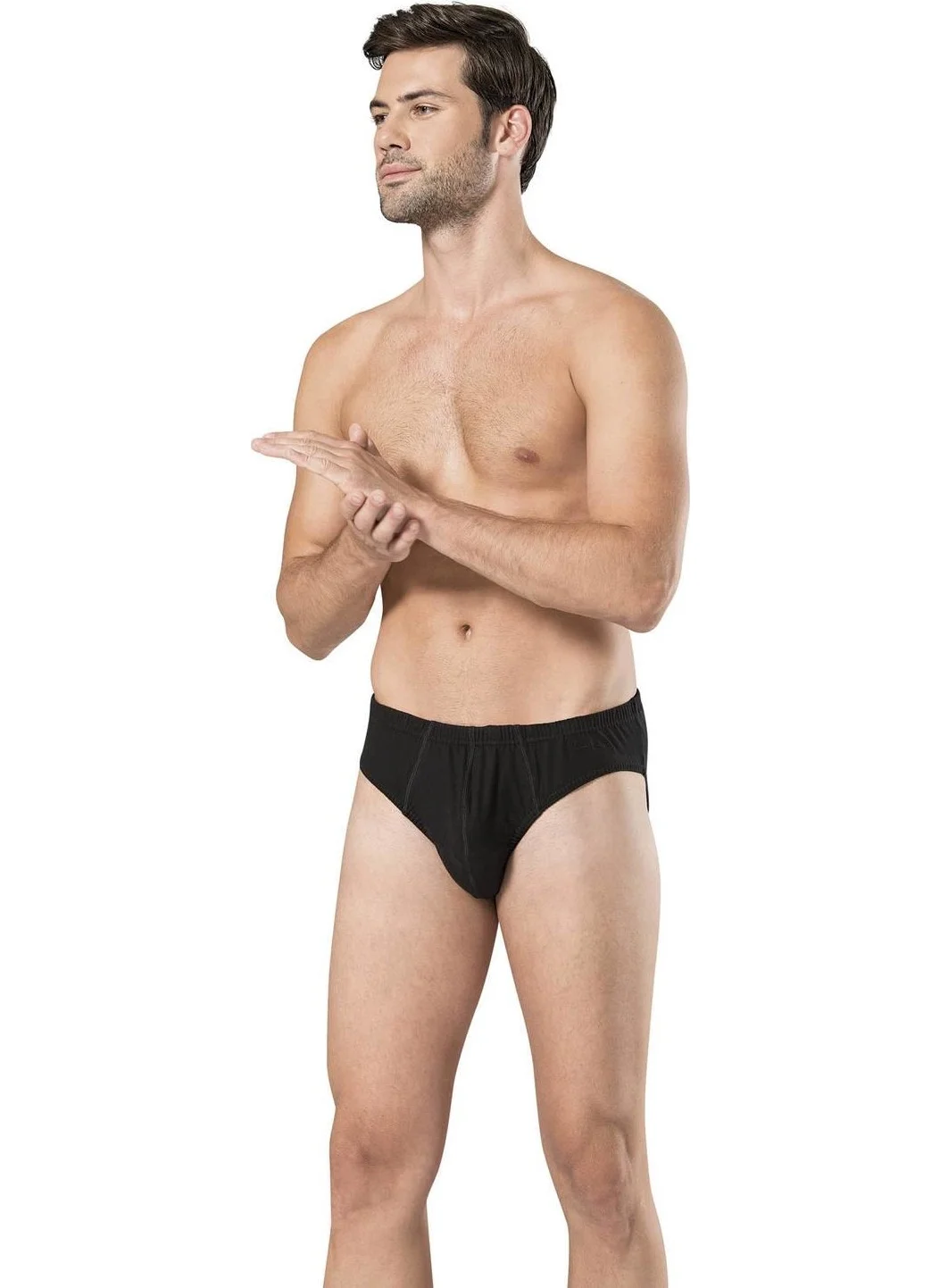 بيير كاردان Men's 3-Box Panties Black