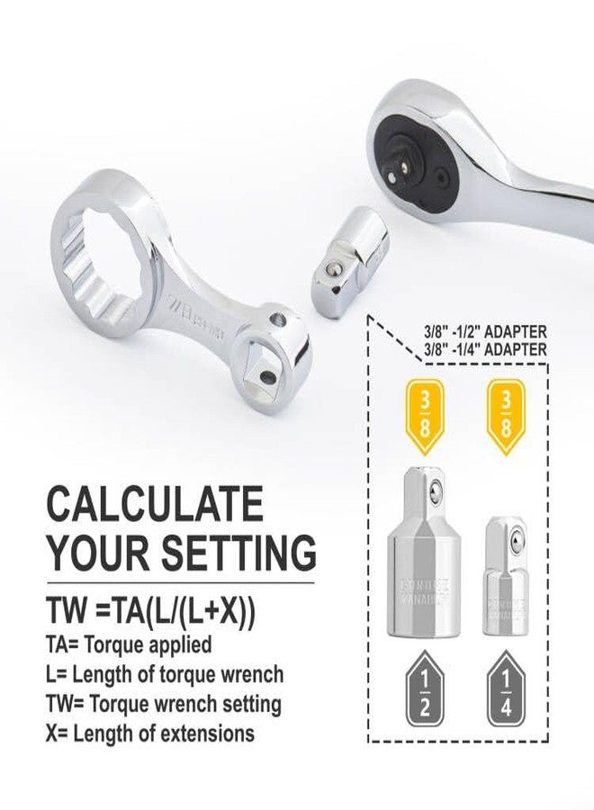 Gunpla 12pcs Torque Adapter Set, SAE 12 Point Fastener 3/8 inch Wrench Torques Adaptor Extension 42 Chrome Molybdenum Steel 5/16 - 3/8 inch Calculation Adjustment Calibration Tools Kit in Storage Case - Image 4