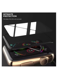 TWEGGON Apple Watch Series 6 Screen Protector 44mm Full Cover Curved Screen Protector for Apple Watch Series 6 44mm Black/Clear  - Image 5