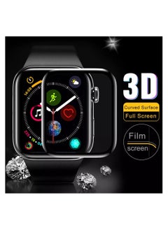 TWEGGON Apple Watch Series 6 Screen Protector 44mm Full Cover Curved Screen Protector for Apple Watch Series 6 44mm Black/Clear  - Image 3