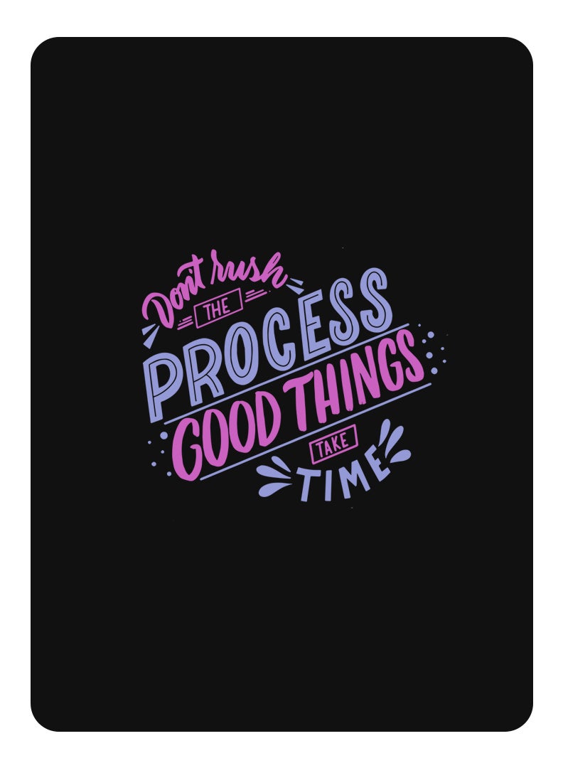 Theodor Protective Flip Case For Samsung Galaxy Tab A8 10.5 (2021) With Trifold Stand Auto Wake Sleep Shockproof Cover Dont rush the Process good things take time - Image 1