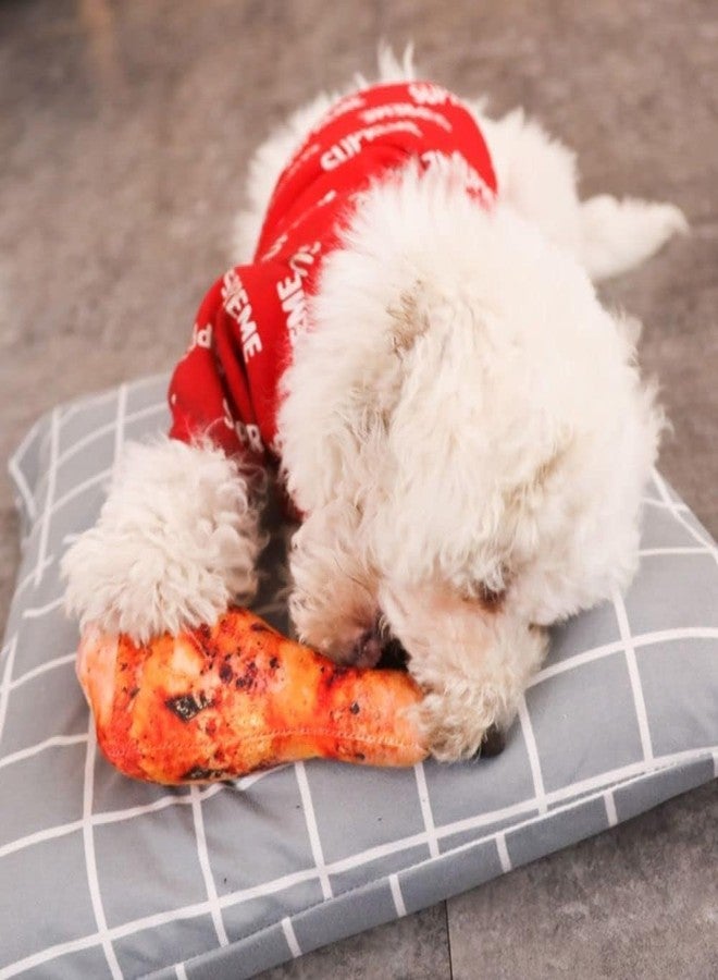 DPWOUM Dog Squeaky Toys, Food Shape Soft Interactive Squeaky Cute Plush Toys Chew Toy for Small Medium Large Dogs - Image 2