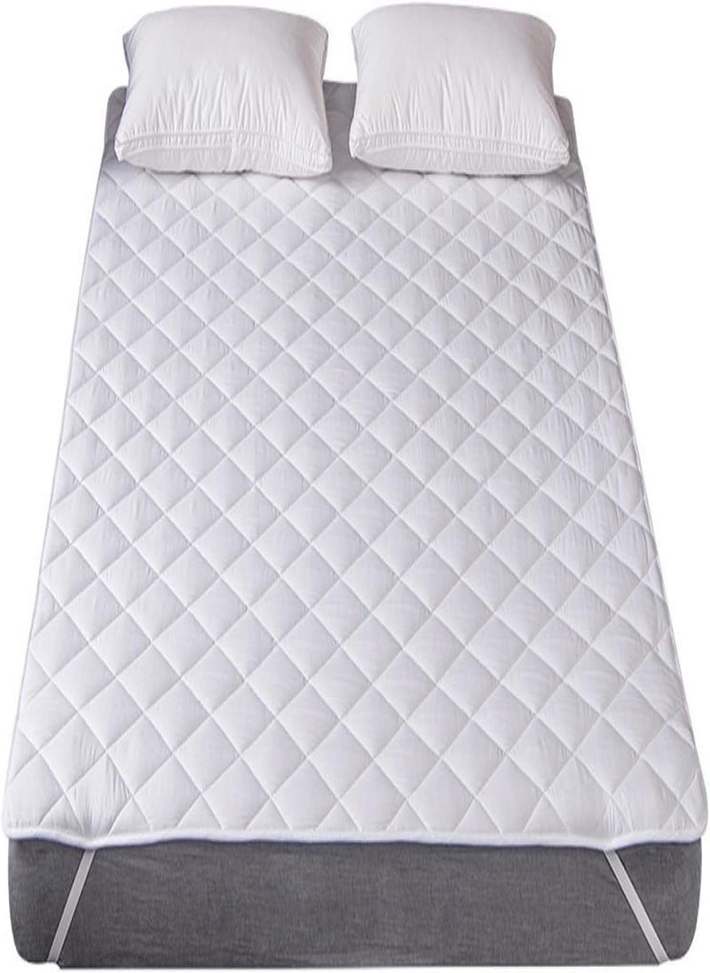 Blueberry Quilted Mattress Protector 200TC Top With Non Woven Interlining and 4 Corner Elastic 100x200cm - Image 1