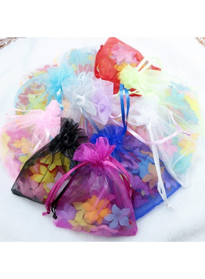 Decora 4x6 Inch 20 Colors Organza Drawstring Bags Wedding Favour Mesh Bags for Gift Mini Jewelry Candy Pack of 120 - Image 2