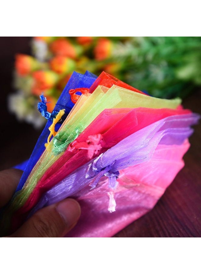 Decora 4x6 Inch 20 Colors Organza Drawstring Bags Wedding Favour Mesh Bags for Gift Mini Jewelry Candy Pack of 120 - Image 3