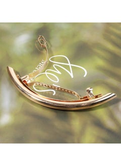 Yheakne Tube Bar Hair Clip Barrette Gold Tube Hair Barrette Clamp Minimal Metal Hair Barrette Clips Decorative Hair Accessories For Women And Girls (Gold)  - Image 3