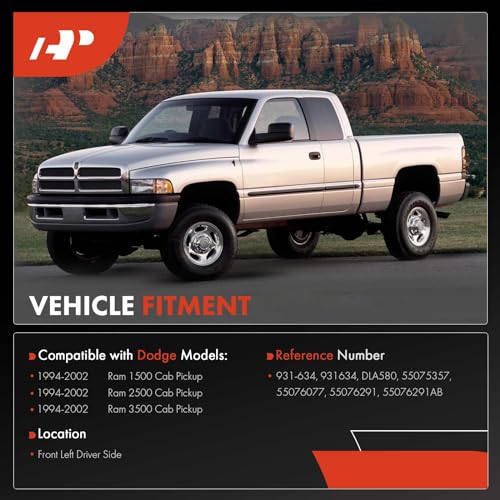 A-Premium Door Latch Lock Actuator Motor Compatible with Dodge Vehicles - Ram 1500 Ram 2500 Ram 3500 1994-2002 Cab Pickup - Front Left Driver Side, Replace# 55075357, 55076077 - Image 2