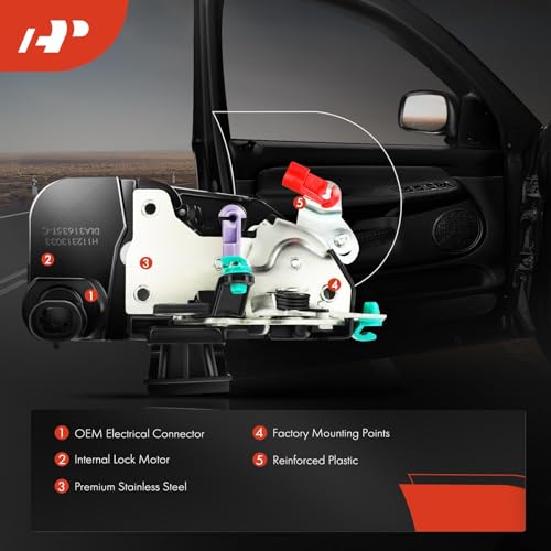 A-Premium Door Latch Lock Actuator Motor Compatible with Dodge Vehicles - Ram 1500 Ram 2500 Ram 3500 1994-2002 Cab Pickup - Front Left Driver Side, Replace# 55075357, 55076077 - Image 4