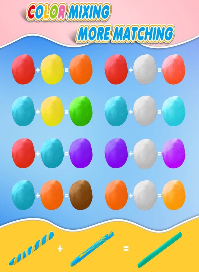 ESSENSON Magic Clay - Air Dry Clay 84 Colors, Modeling Clay for Kids with Tools, Soft & Ultra Light, Toys Gifts for Age 3 4 5 6 7 8+ Years Old Boys Girls Kids - Image 3