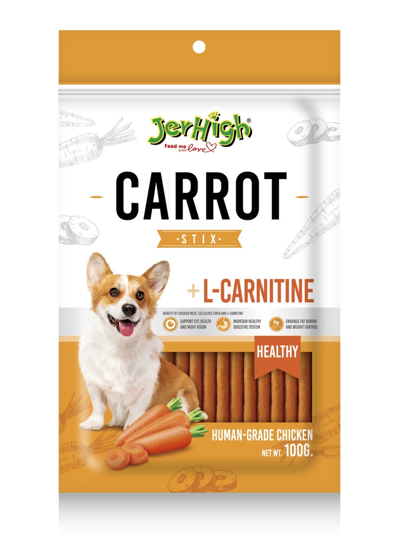 Jerhigh Carrot Stix +Carnitine Healthy Stix Dog 100 G - Image 1