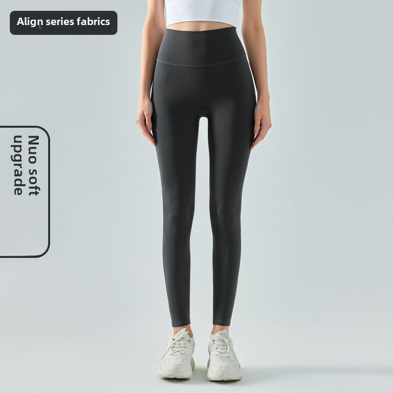 Generic Ningbo Datura High-Waist Seamless Yoga Pants for Women Graphite ash [glutinous soft upgrade]]