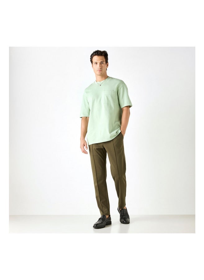 Iconic Textured Crew Neck T-Shirt  - Image 4