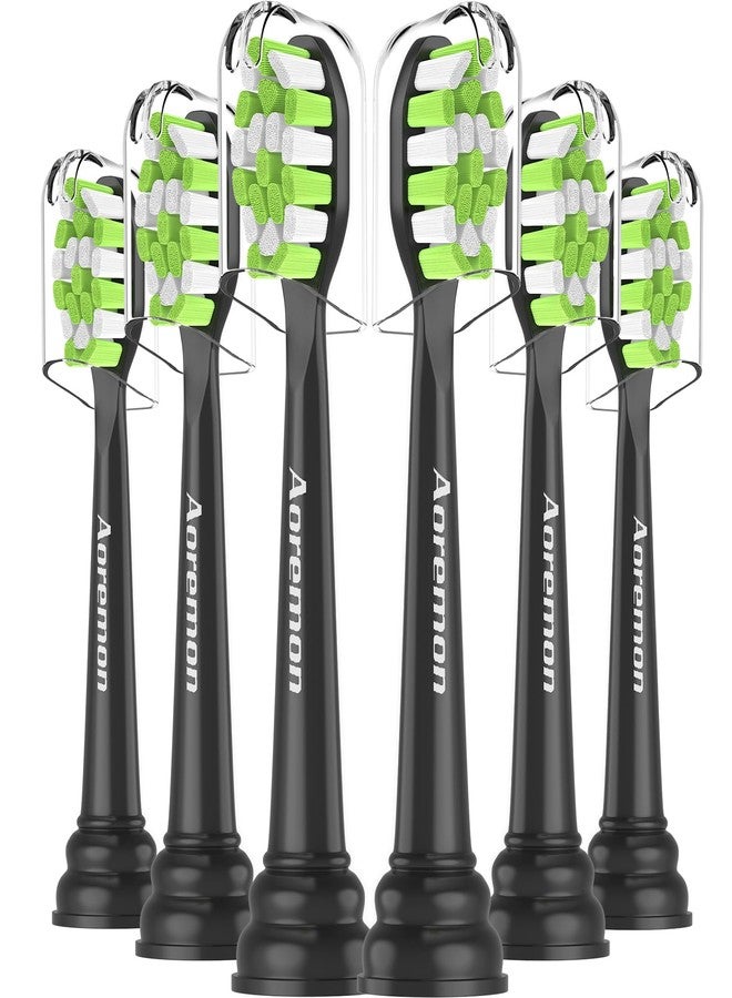 Aoremon Replacement Heads for Sonicare Diamondclean Travel Family Value, Black - Image 1