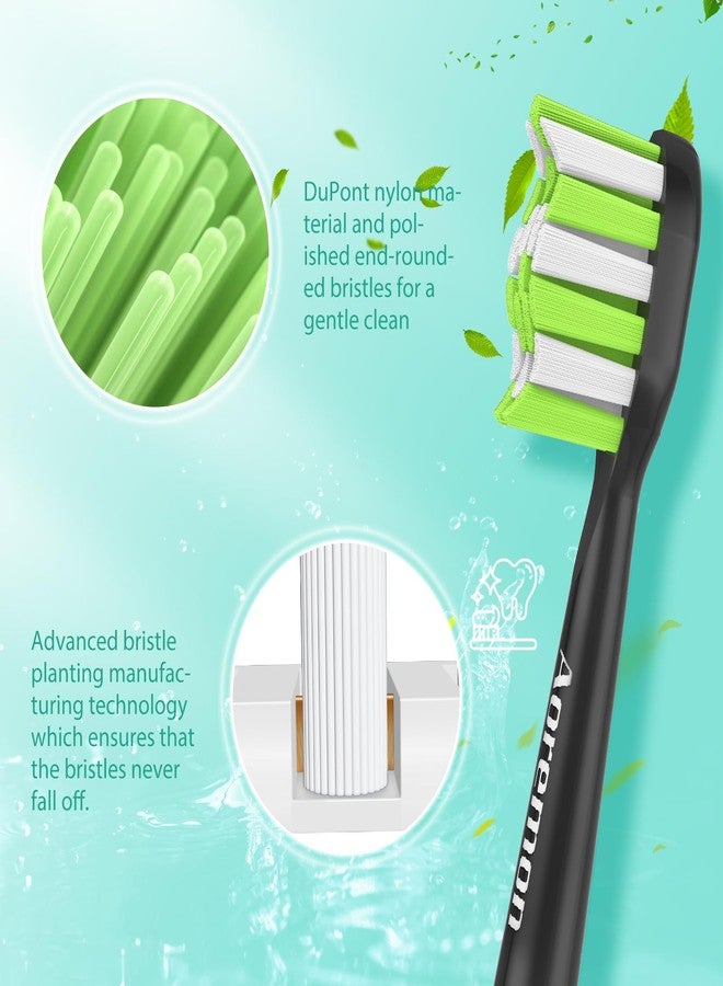 Aoremon Replacement Heads for Sonicare Diamondclean Travel Family Value, Black - Image 4