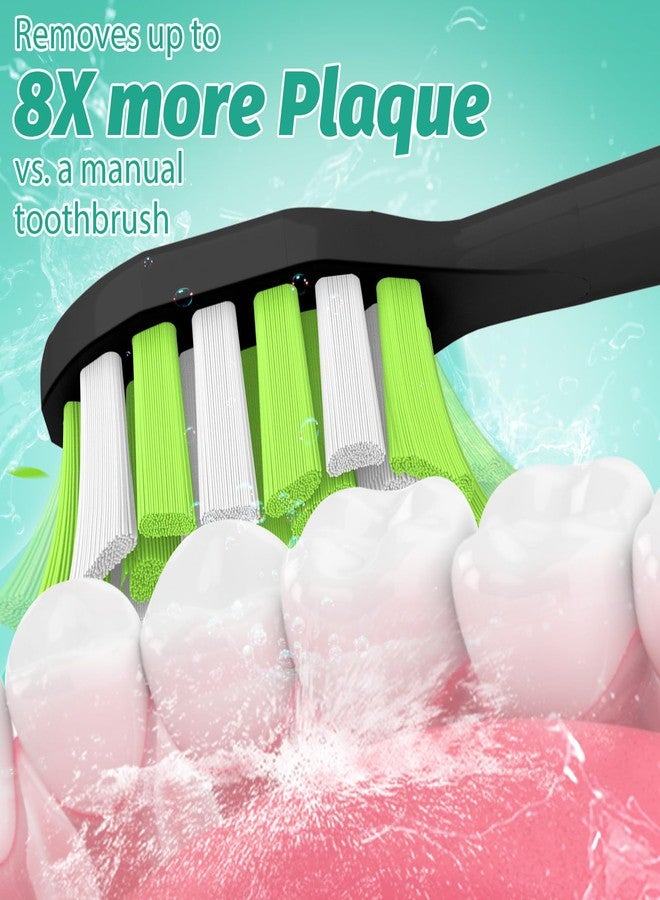 Aoremon Replacement Heads for Sonicare Diamondclean Travel Family Value, Black - Image 3