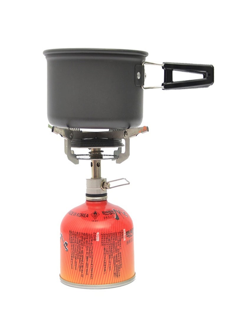 Generic Portable Outdoor Camping Stove Backpacking Stove Lightweight Stainless Steel Gas Stove Furnace for Hiking Picnic - Image 4