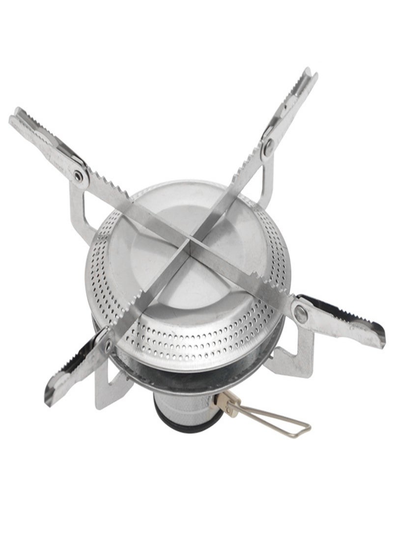 Generic Portable Outdoor Camping Stove Backpacking Stove Lightweight Stainless Steel Gas Stove Furnace for Hiking Picnic - Image 3